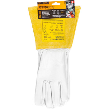Strend Pro Industrial Decio gloves, full leather, welding, size 11/XXL