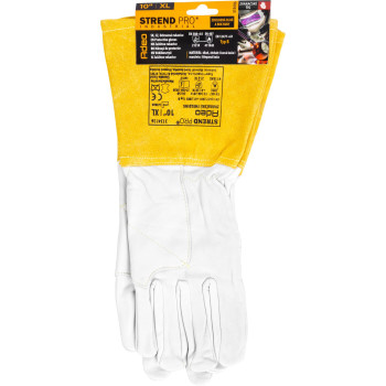 Strend Pro Industrial Adeo gloves, full leather, welding, size 10/XL