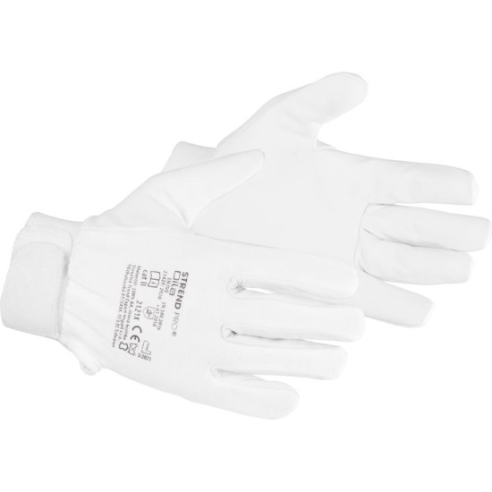 Strend Pro Dila cimdi, tekstila/āda, 10/XL izmērs