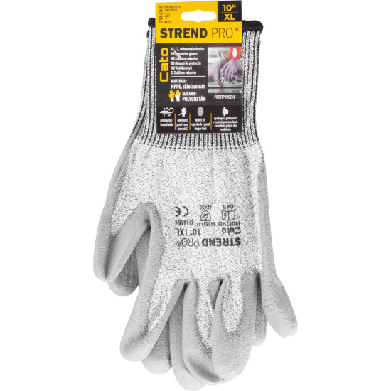 Strend Pro Cato cimdi, pretporains, izmērs 10/XL, ar tulznu