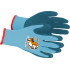 Strend Pro gloves, children's, boy's, with dog, blue, garden, with blister, size 4