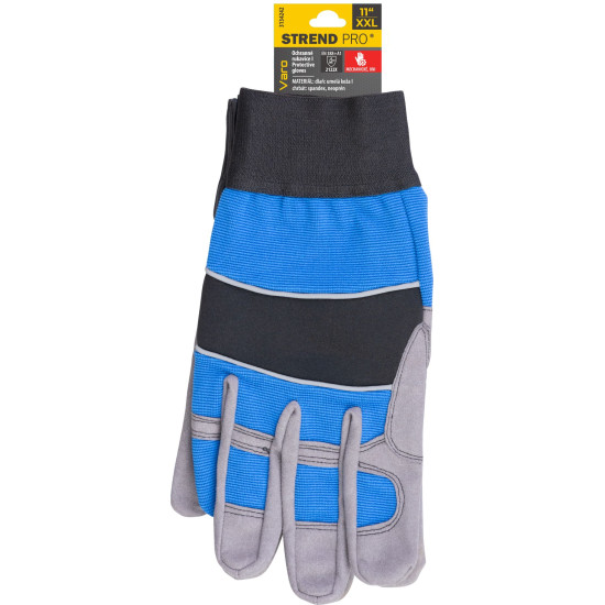 Strend Pro Varo gloves, leather/synthetic, reinforced, size 11/XXL