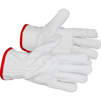 Strend Pro Flavus Winter gloves, winter, protective, insulated, full leather, size 10/XL