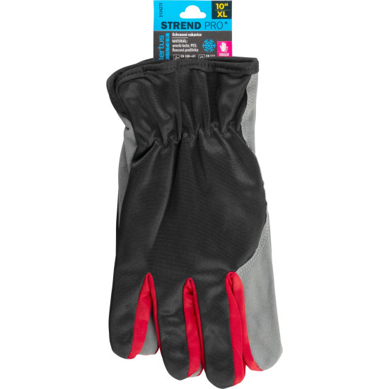 Strend Pro Bertus Winter gloves, winter, protective, insulated, textile/leather, size 10/XL