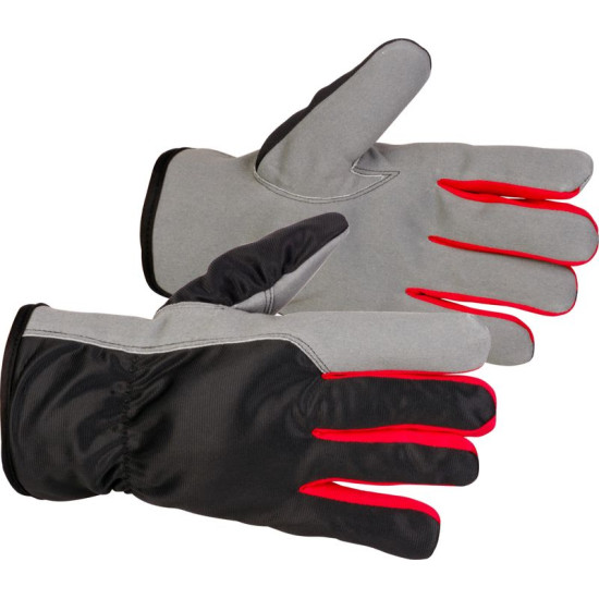 Strend Pro Bertus Winter gloves, winter, protective, insulated, textile/leather, size 10/XL