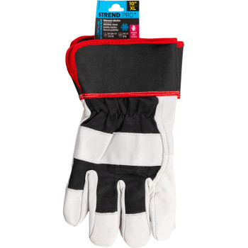 Strend Pro Janus Winter gloves, winter, protective, insulated, textile/leather, size 10/XL