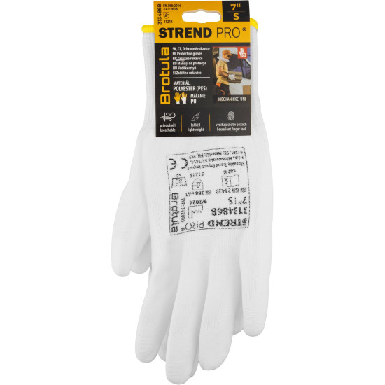 Перчатки St Brotula White 07/S садовые, белые