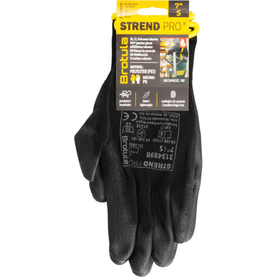 Gloves ST BROTULA Black 07/S garden, NEW EDITION, with blister
