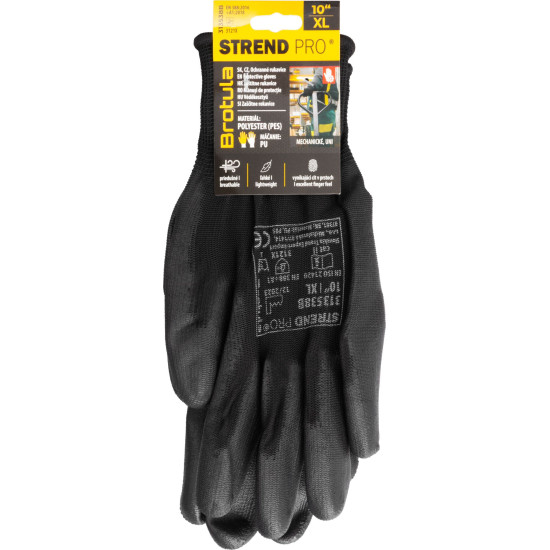 Gloves ST BROTULA Black 10/XL garden, NEW EDITION, with blister