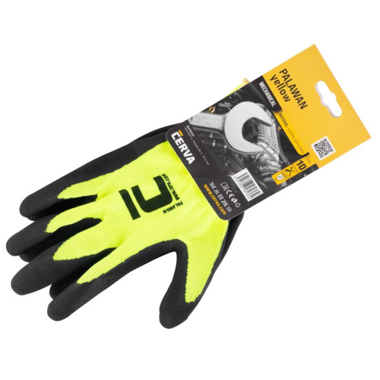 Gloves PALAWAN 10, nylon, Latex, with blister