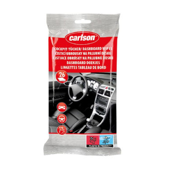 Carlson cleaning wipes, for the dashboard, for the car, 26 pcs
