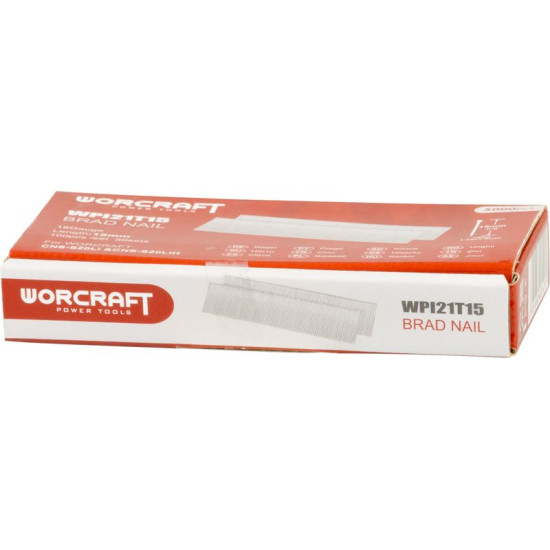 Гвозди степлера Worcraft CNS-S20Li, 15 мм, тип T, упаковка. 5000 шт