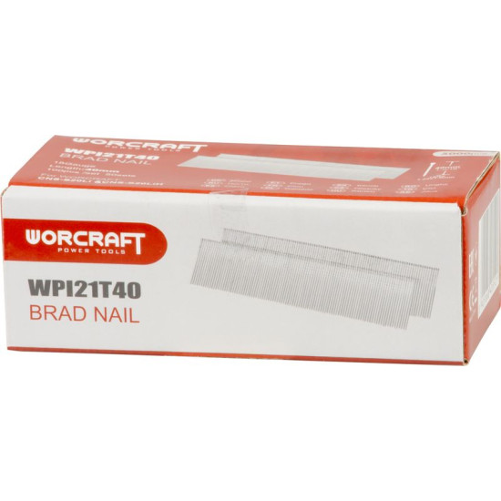 Гвозди степлер Worcraft CNS-S20LiH, 40 мм, тип Т, упаковка. 5000 шт