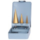 Pakāphveidu urbju komplekts Strend Pro SS421, 4-12, 4-20, 4-32 mm, TiN, HSS 4241, metālam Pakāphveidu urbju komplekts Strend Pro SS421, 4-12, 4-20, 4-32 mm, TiN, HSS 4241, metālam
