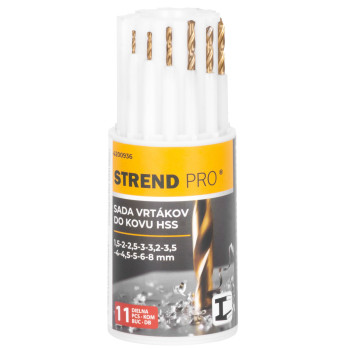 Набор сверл Strend Pro по металлу, 13,3х5,4х5,4 см,  11 пр.