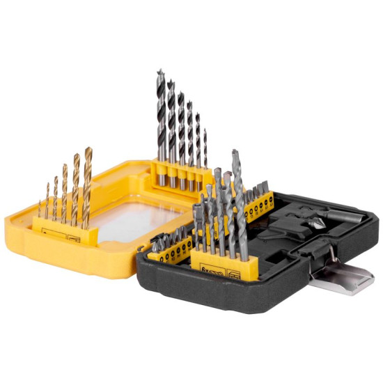 Set of drills and bits Strend Pro, in a case, 35 pcs + bit holder