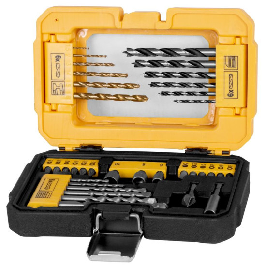 Set of drills and bits Strend Pro, in a case, 35 pcs + bit holder