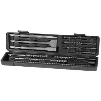 Набор сверл SDS+ 12шт.
4х110, 6х110, 8х160, 12х160, 14х210, 16х210, 18х300
стамески SDS 14х250мм
ч Набор сверл SDS+ 12шт.
4х110, 6х110, 8х160, 12х160, 14х210, 16х210, 18х300
стамески SDS 14х250мм
ч