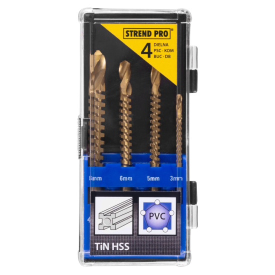 Routing drill set Strend Pro RS003, 4 pcs