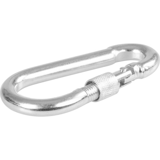 Strend Pro carabiner, with nut, 10 mm, pack. 10 pcs