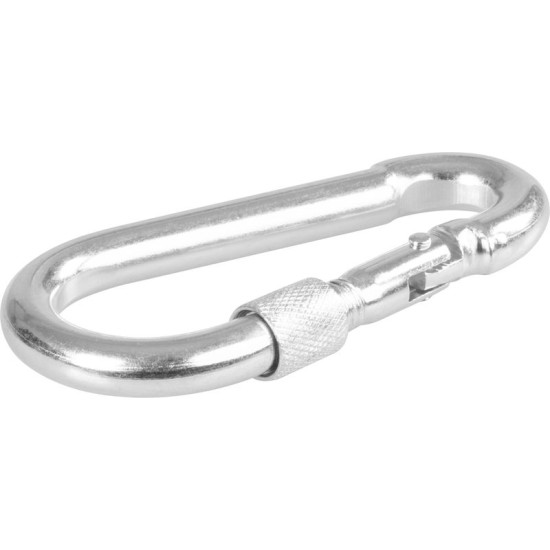 Strend Pro carabiner, with nut, 10 mm, pack. 10 pcs