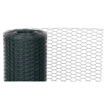 Mesh GARDEN HEX PVC 1000/16/0.9 mm, green, RAL 6005, hexagonal, breeding, pack. 25 m
