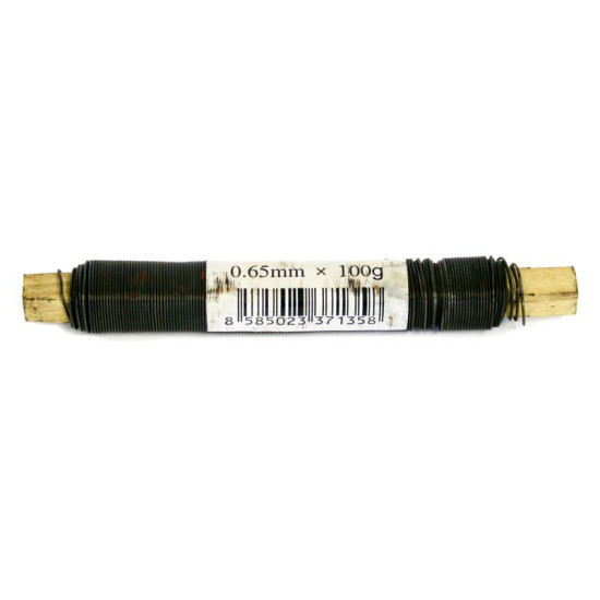 Cinkota stieple 0,65 mm 100g Strend Pro, melna