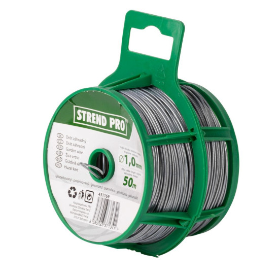 Dārza stieple 1,00 mm L-50 m PVC spole Strend Pro