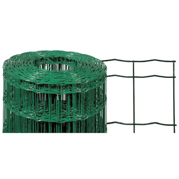 Stiepļu tīkls ar PVC pārklājumu EUROPLAST / augstums : 1800 mm, 2lem
kvadrāts (acs): 100x50mm
stieples diametrs: 2,20m