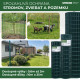 Stiepļu tīkls ar PVC pārklājumu EUROPLAST / augstums: 1000 mm, 2lem
kvadrāts (acs): 100x50mm
stieples diametrs: 2,20m