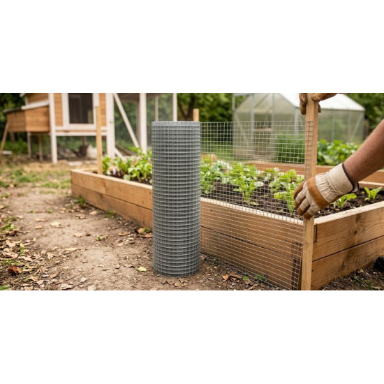 Siets GARDEN ZN 1000/6,3x6,3/0,8 mm, kvadrātveida, dārza, selekcijas, bal. 25 m Siets GARDEN ZN 1000/6,3x6,3/0,8 mm, kvadrātveida, dārza, selekcijas, bal. 25 m