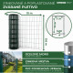 Siets EUROPLAST 1, 600/100x50/2.20 mm, zaļš, RAL 6005, Zn+PVC, korpuss, bumba. 10 m
