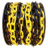 Цепь пластиковая 6мм L-25мм черно-желтая