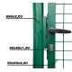 Vārti METALTEC ECO 1000x1500 mm, dārzs, zaļš, ZN+PVC