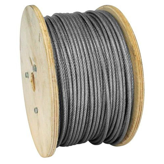 Tērauda trose MGM, 4/5,5 mm, cinkota, PVC Tērauda trose MGM, 4/5,5 mm, cinkota, PVC