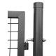 Ворота METALTEC ECO 1000x1800 мм, садовые, антрацит, ZN+PVC