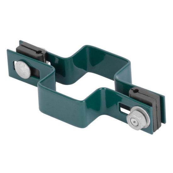 Skava Strend Pro EUROSTANDARD, 60x40 mm, nepārtraukta, zaļa, Zn+PVC, RAL6005, kvadrātveida stabam