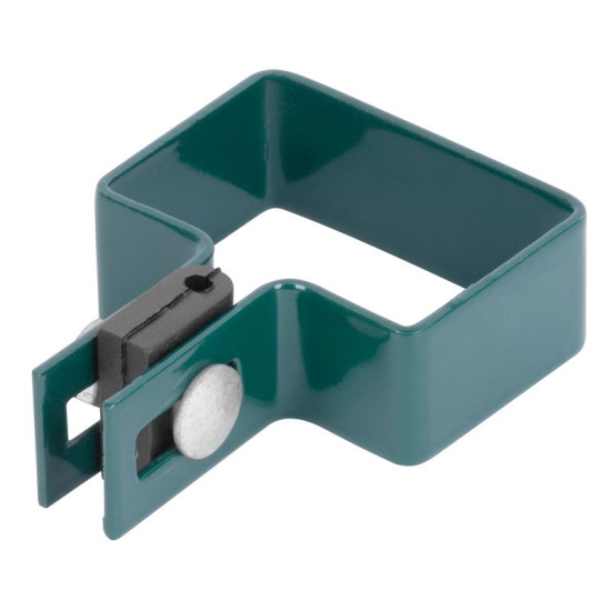 Skava Strend Pro EUROSTANDARD, 60x40 mm, gals, zaļš, Zn+PVC, RAL6005, kvadrātveida stabam