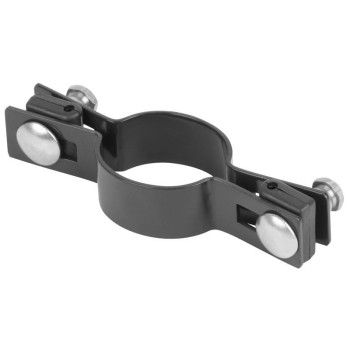 Skava Strend Pro EUROSTANDARD, 48 mm, vienlaidus, antracīts, Zn+PVC, RAL7016, apaļajam stabam Skava Strend Pro EUROSTANDARD, 48 mm, vienlaidus, antracīts, Zn+PVC, RAL7016, apaļajam stabam