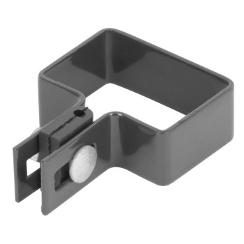 Skava Strend Pro EUROSTANDARD, 60x40 mm, gals, antracīts, Zn+PVC, RAL7016, kvadrātveida stabam Skava Strend Pro EUROSTANDARD, 60x40 mm, gals, antracīts, Zn+PVC, RAL7016, kvadrātveida stabam