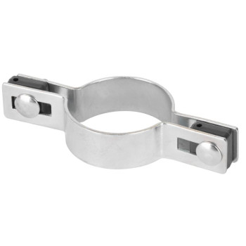 Зажим Strend Pro EUROSTANDARD, 48 мм, сплошной, оцинкованный, для круглого столба