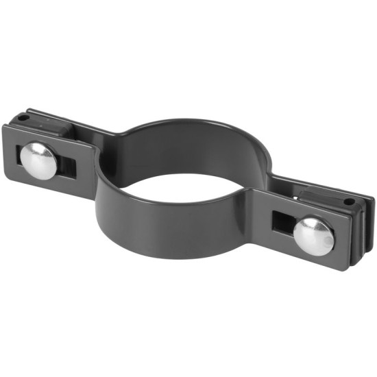 Strend Pro EUROSTANDARD skava, 60 mm, nepārtraukta, antracīts, Zn+PVC, RAL7016, apaļajam stabam