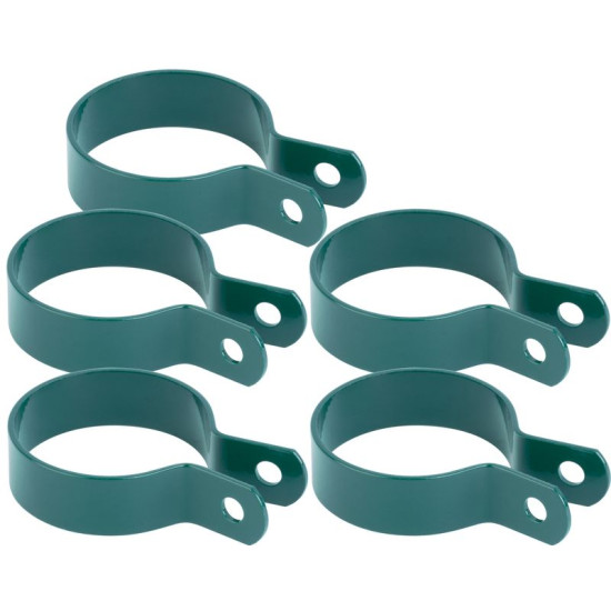 Зажим Strend Pro METALTEC, 48 мм, зеленый, RAL6005, для круглого столба, упаковка. 5 шт.