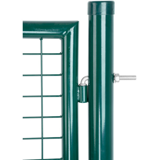 Gate METALTEC ECO 2, 1000/1000/50x50 mm, round, green, single gate, ZN+PVC, RAL6005