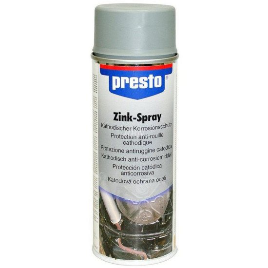 Aerosols presto® Cinks, bāze, 400 ml, pelēks