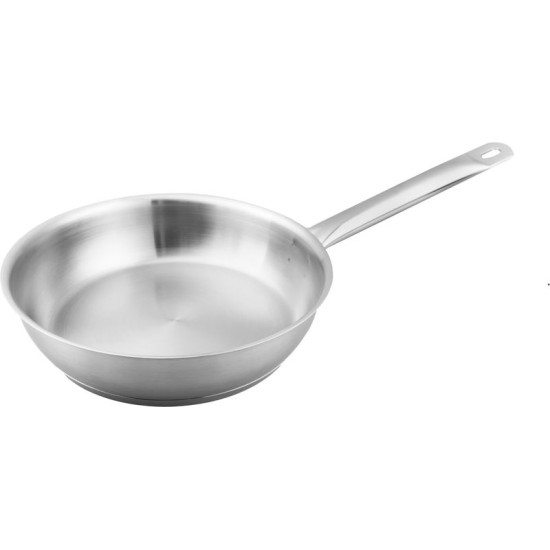 MagicHome Chloe frying pan, 20 cm, 1.5 liters, with glass lid, stainless steel