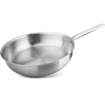 Сковорода MagicHome Chloe, 28 см, 4 литра, со стеклянной крышкой, нержавеющая сталь