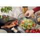 MagicHome Chloe frying pan, 28 cm, 4 liters, with glass lid, stainless steel