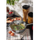MagicHome Chloe frying pan, 28 cm, 4 liters, with glass lid, stainless steel
