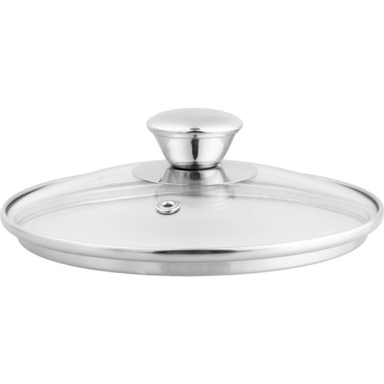 Кастрюля MagicHome Chloe, 16 см, 1,5 л, со стеклянной крышкой, нержавеющая сталь